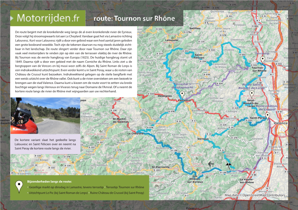 Route: Tournon Sur Rhône