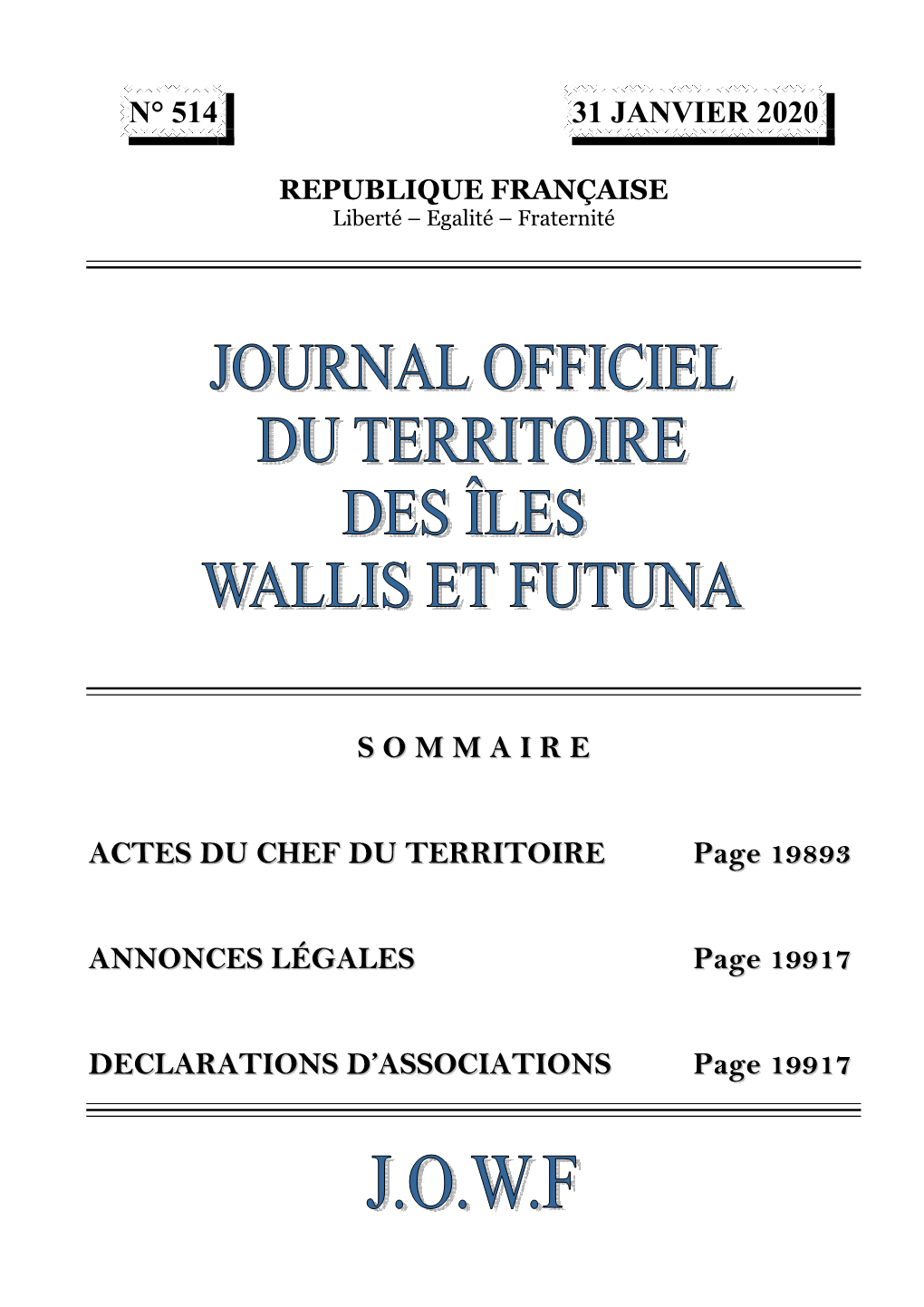 1Ere Page 31 JANVIER 2020