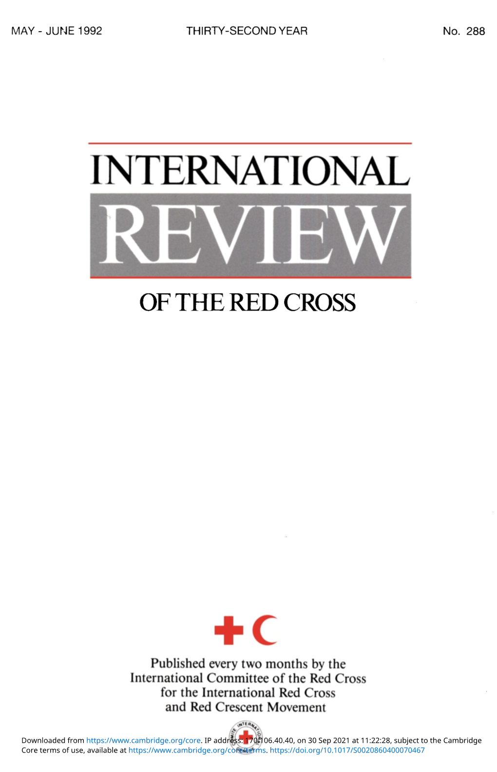 International Review of the Red Cross