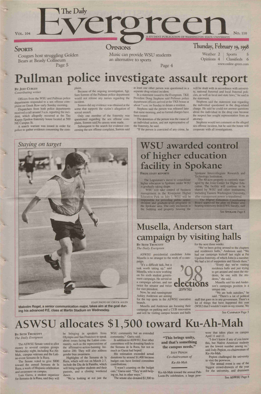 Pullman Police Investigate Assault Report