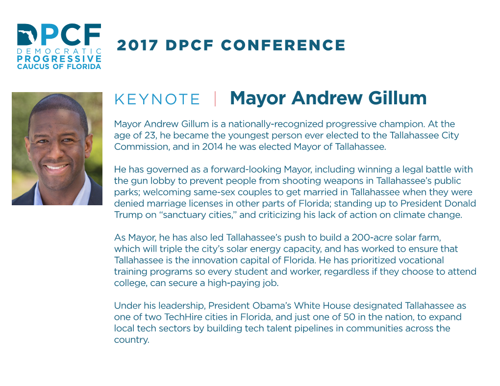 Mayor Andrew Gillum