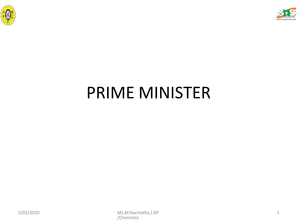 Prime Minister