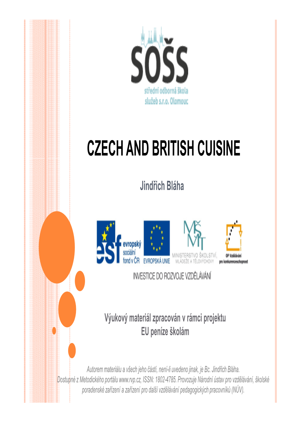 Czech and British Cuisine