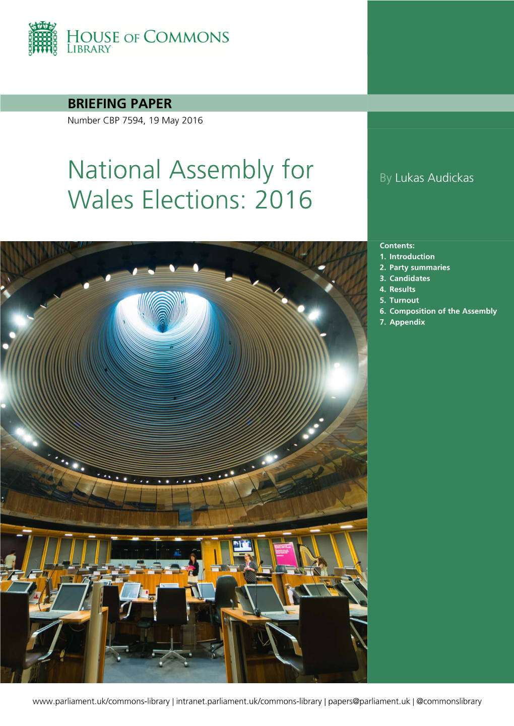 National Assembly for Wales Elections: 2016