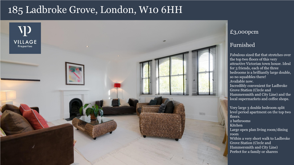 185 Ladbroke Grove, London, W10 6HH