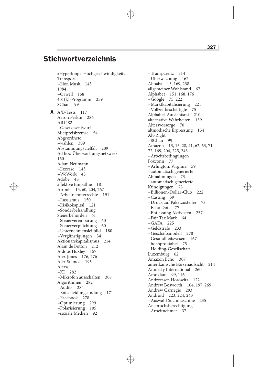 Stichwortverzeichnis