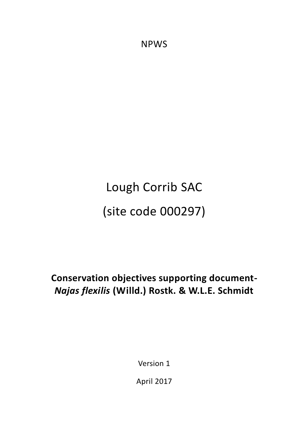 Lough Corrib SAC (Site Code 000297)