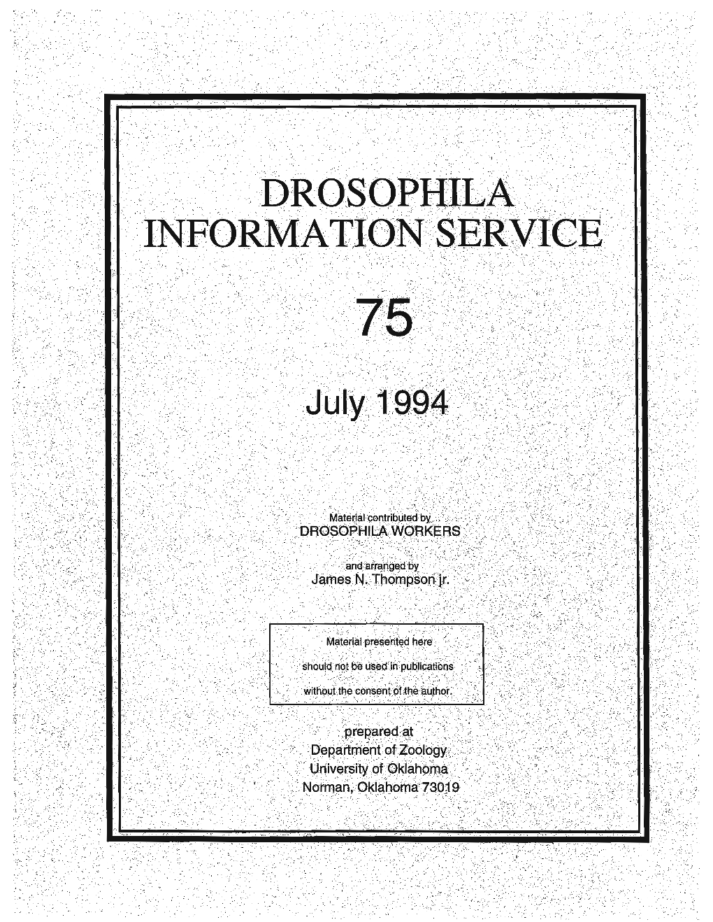 Drosophila Information Service