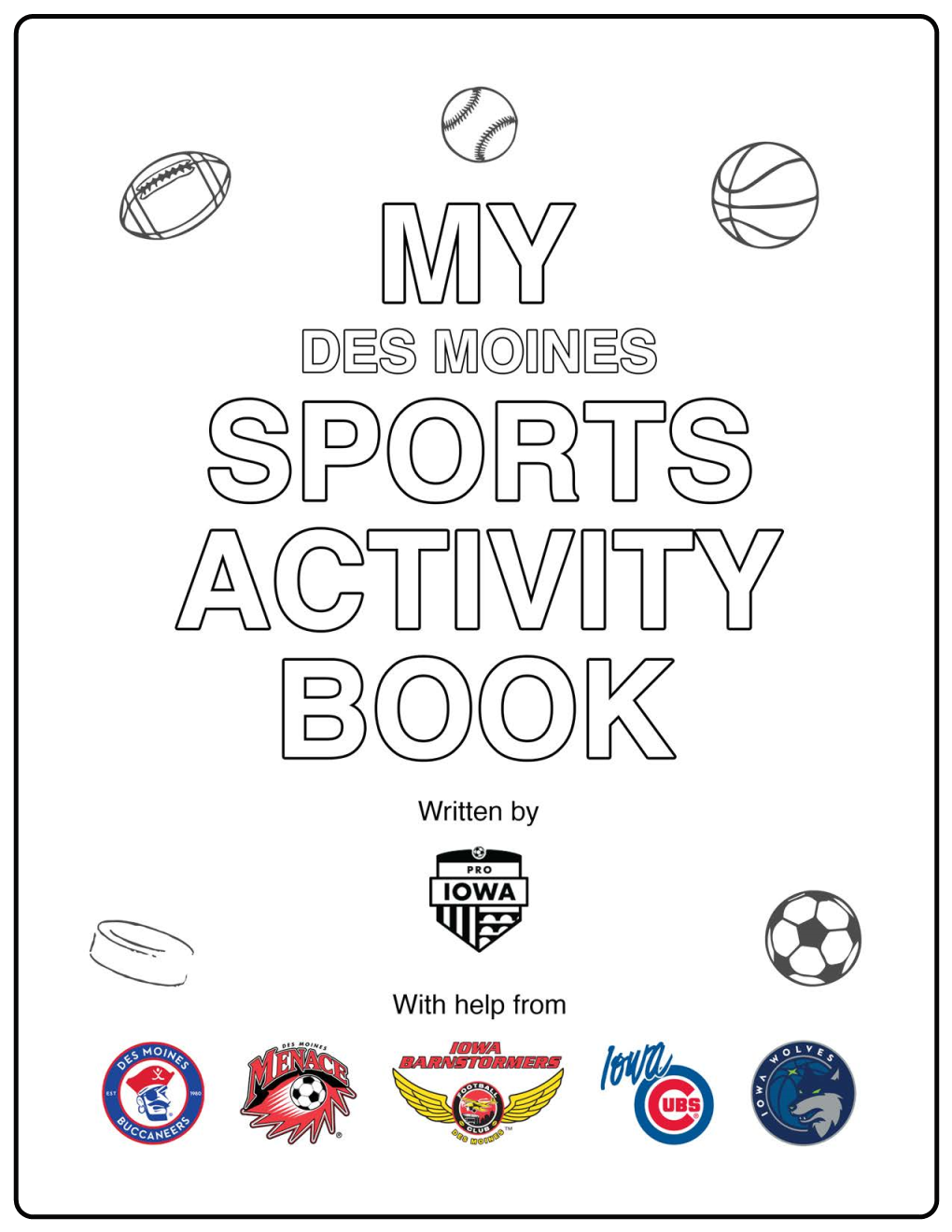 My Des Moines Sports Activity Book