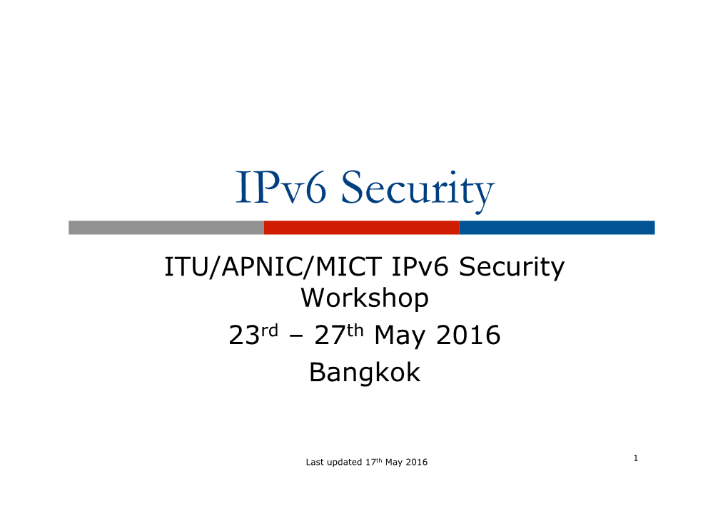Ipv6 Security