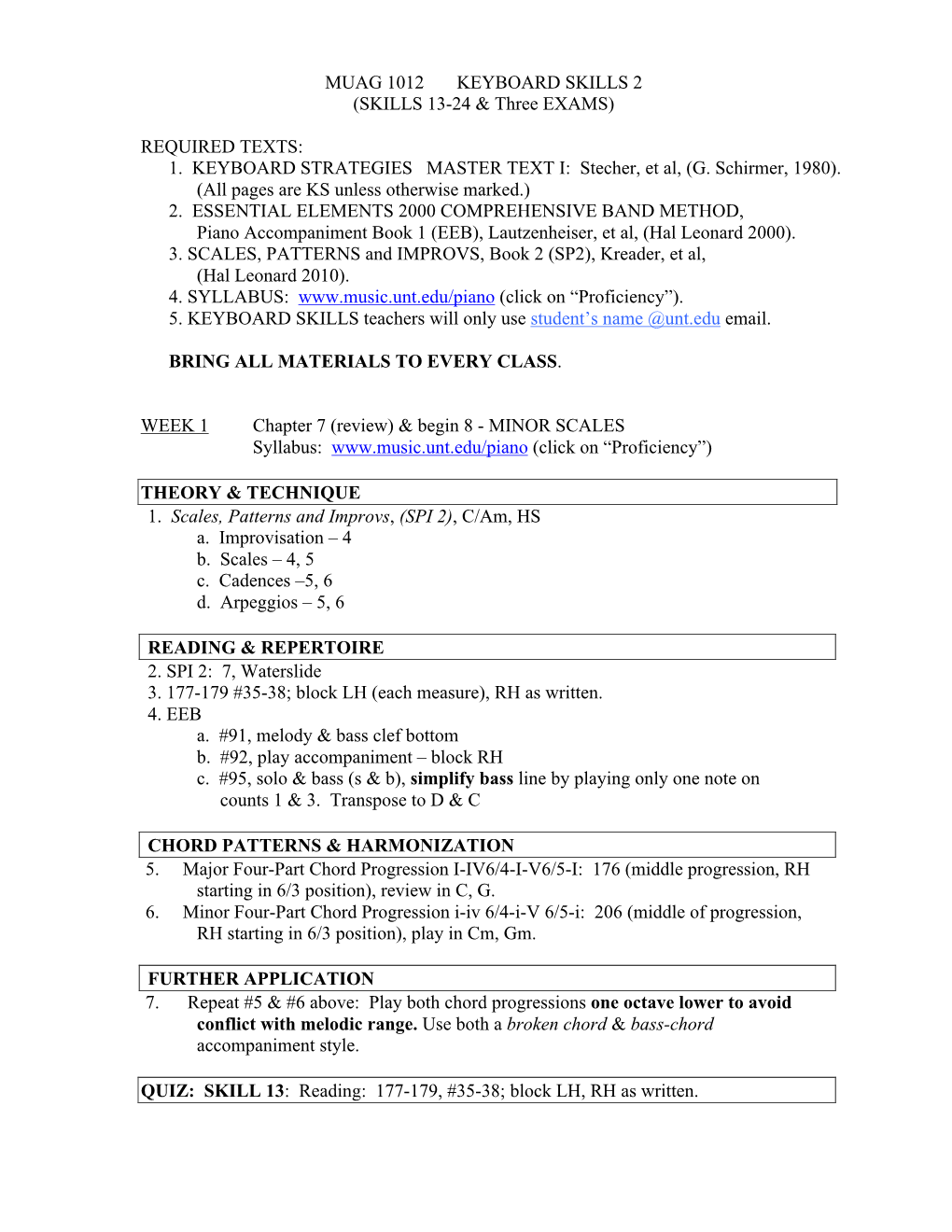 MUAG 1012 KEYBOARD SKILLS 2 (SKILLS 13-24 & Three EXAMS)