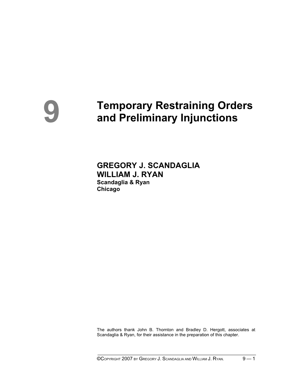 Temporary Restraining Orders and Preliminary Injunctions Defined 2