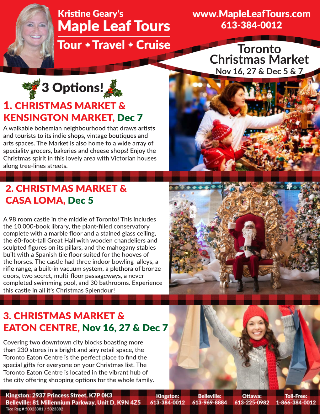 Toronto Christmas Market Nov 16, 27 & Dec 5 & 7 3 Options! 1