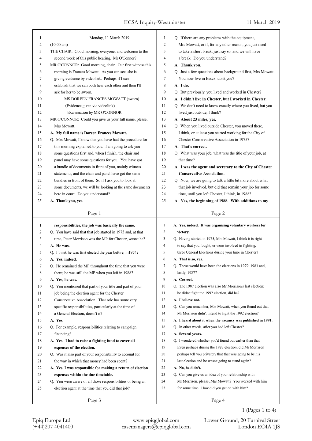 IICSA Inquiry-Westminster 11 March 2019 (+44)207 4041400