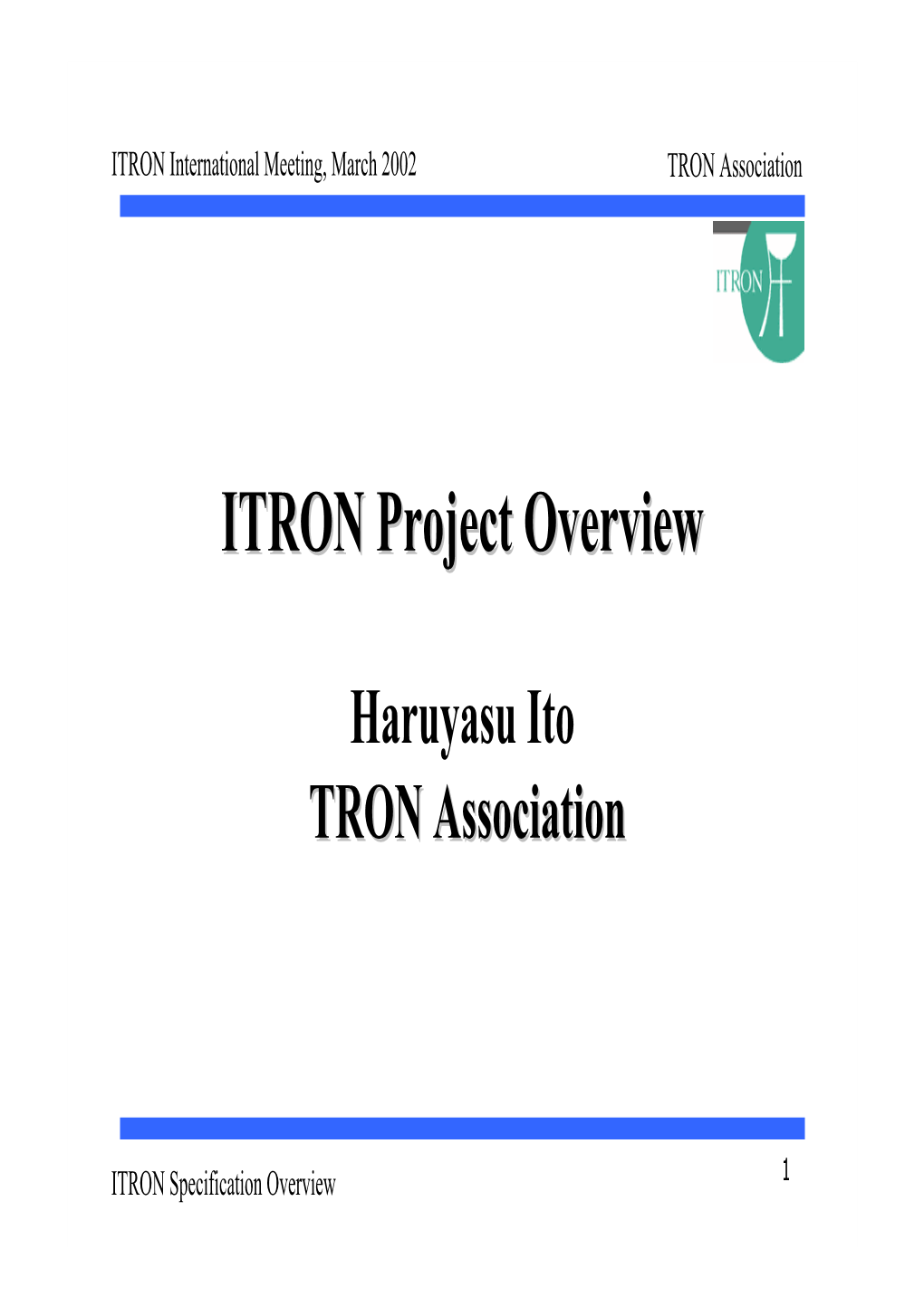 ITRON Project Overview