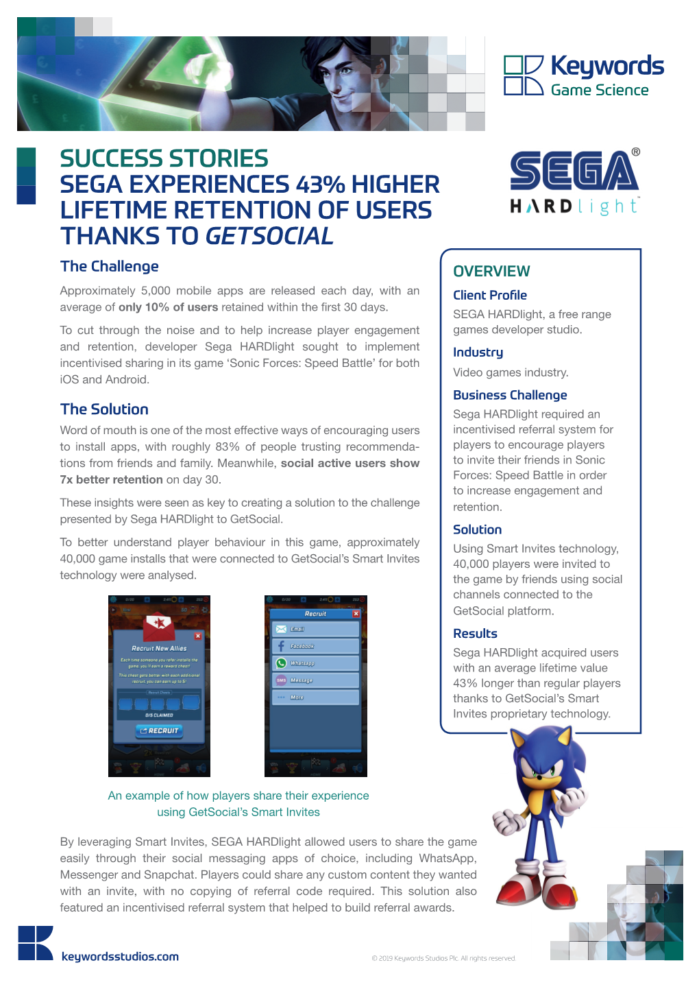 Success Stories Sega Experiences 43% Higher