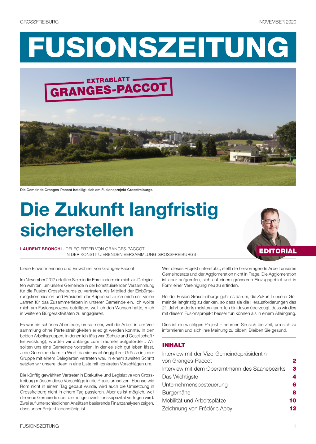 Ausgabe Granges-Paccot Donnerstag, 26 November 2020 Eine
