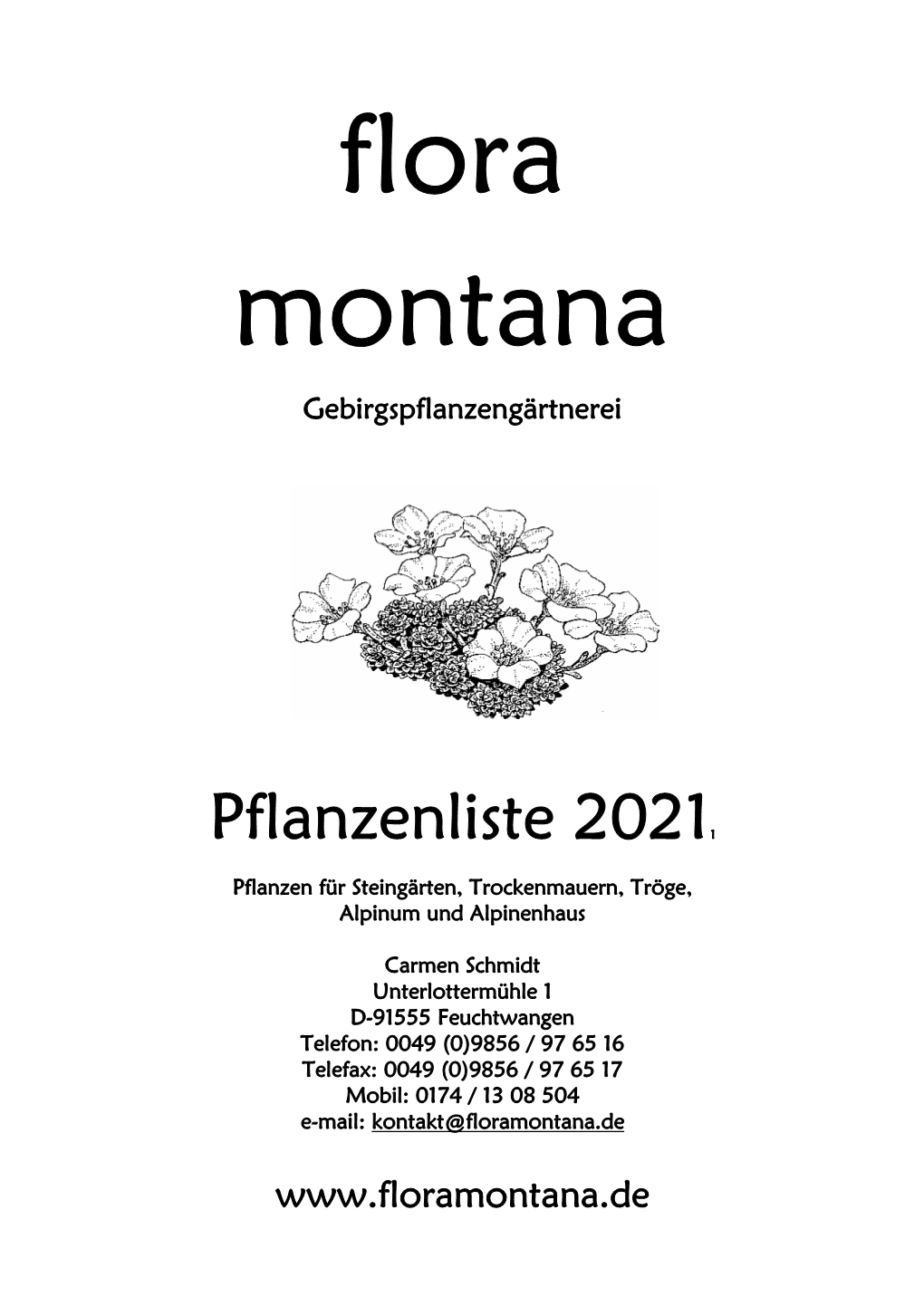 Pflanzenliste 20211