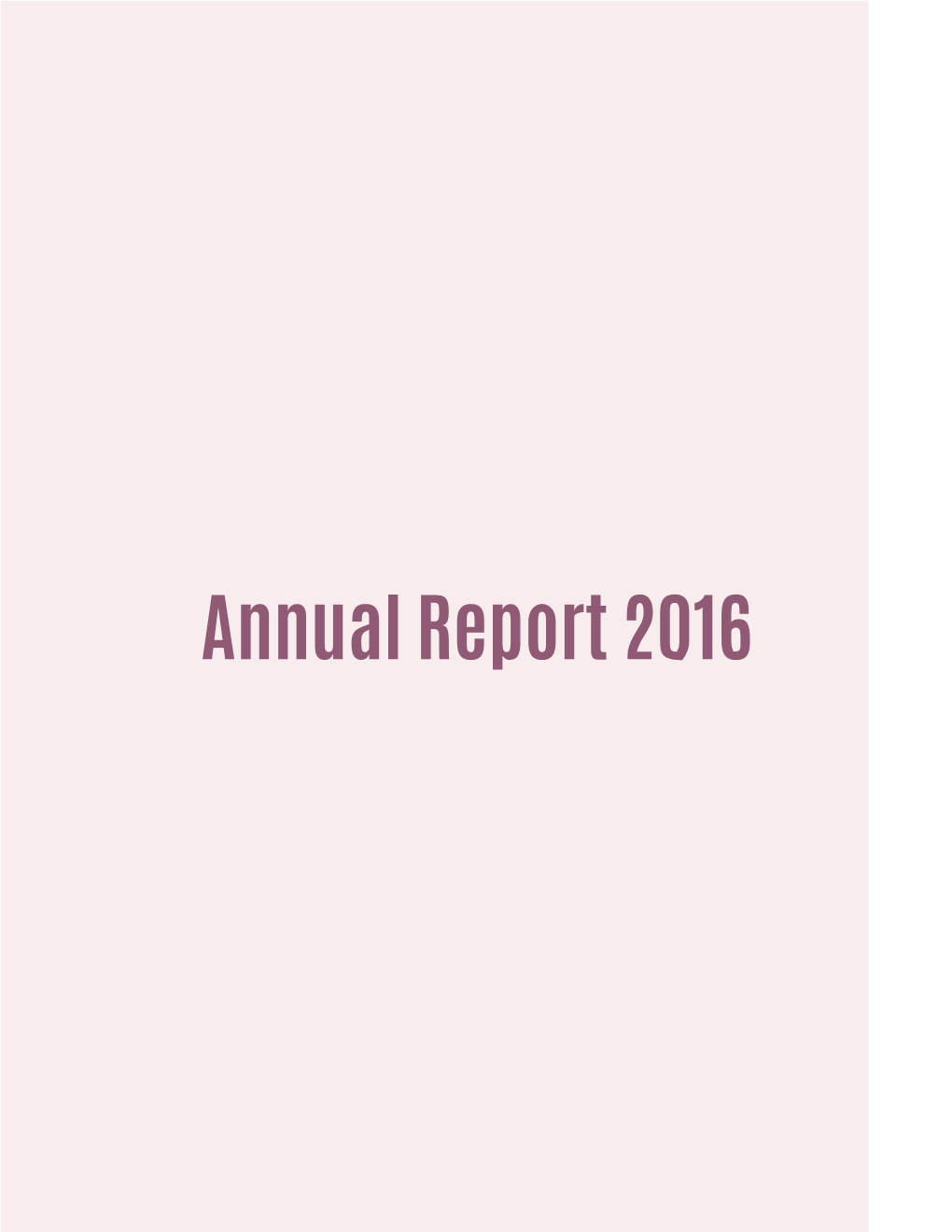 Annual Report 2016