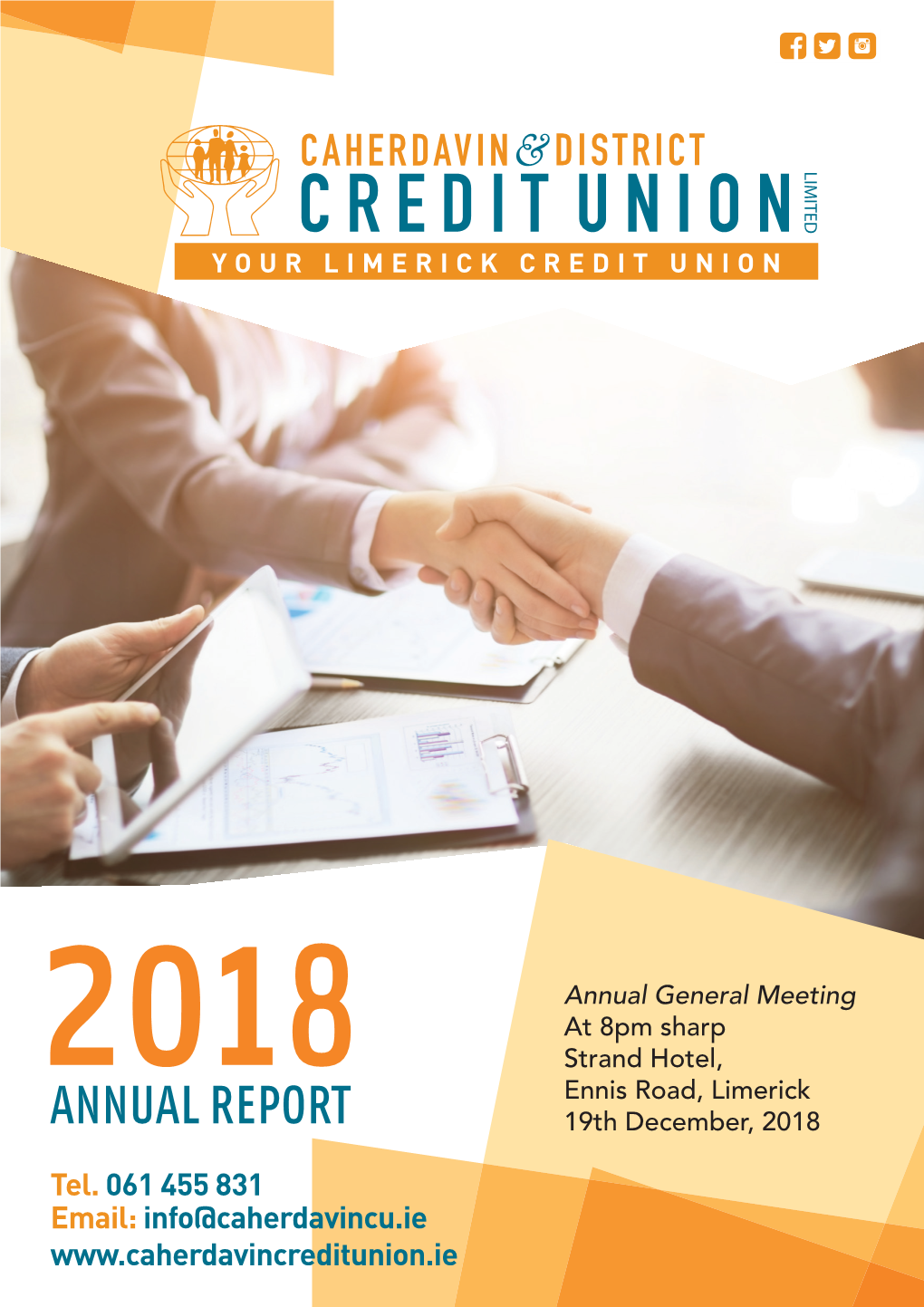 Caherdavin Credit Union Report A5 2018 R4 26112018.Indd