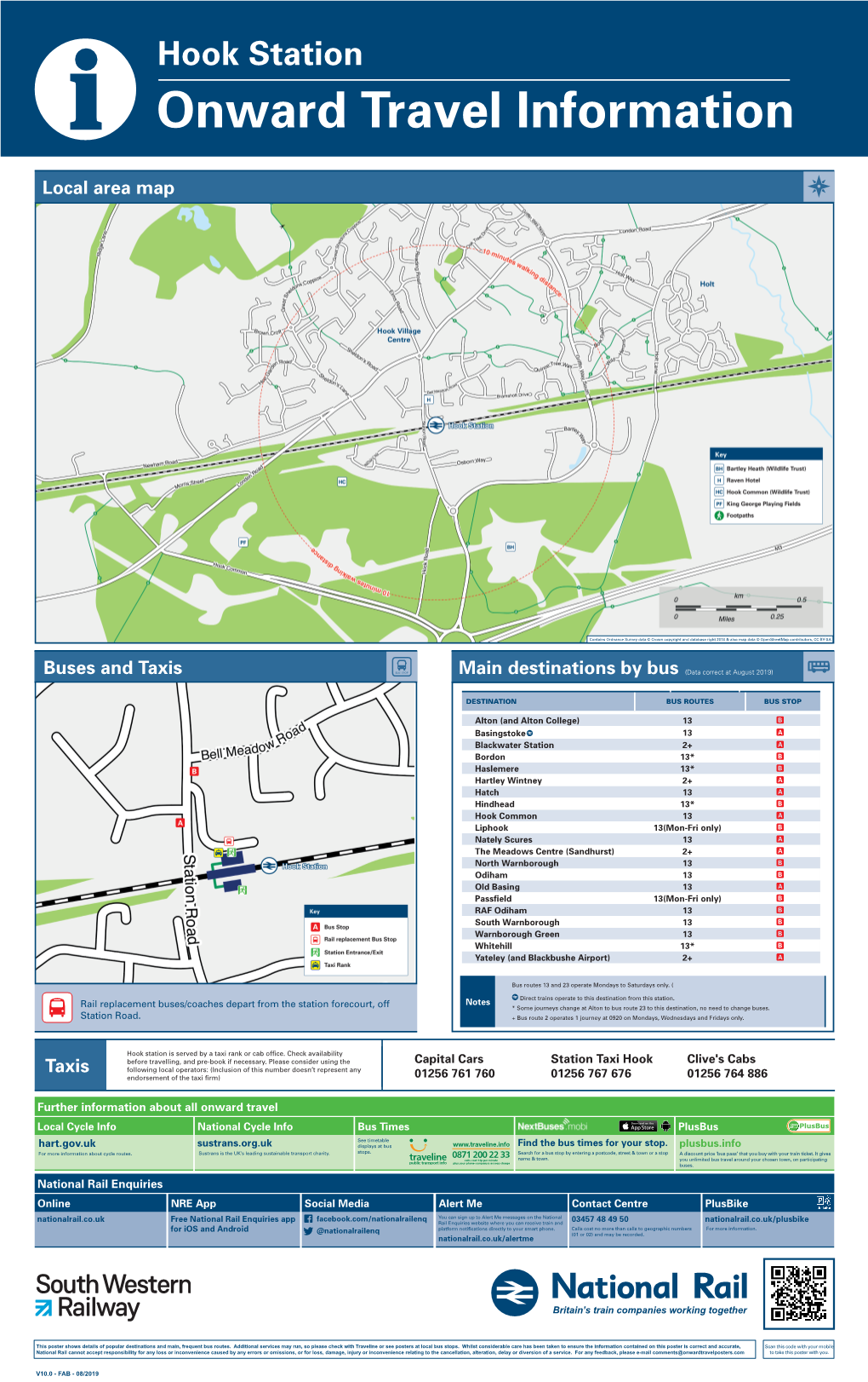 Taxis Local Area Map Buses and Taxis