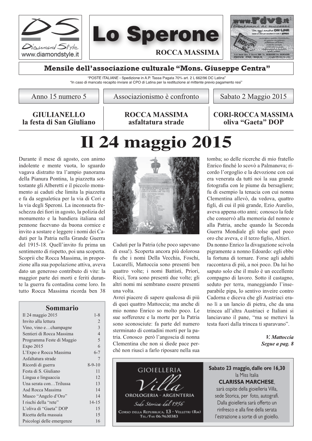 Il 24 Maggio 2015