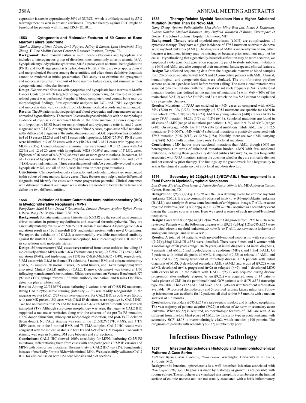 Infectious Disease Pathology Mutations, Differentiating Them from Cases with Non-Pathogenic CALR IF Variants and Mpns with Other Driver Mutations