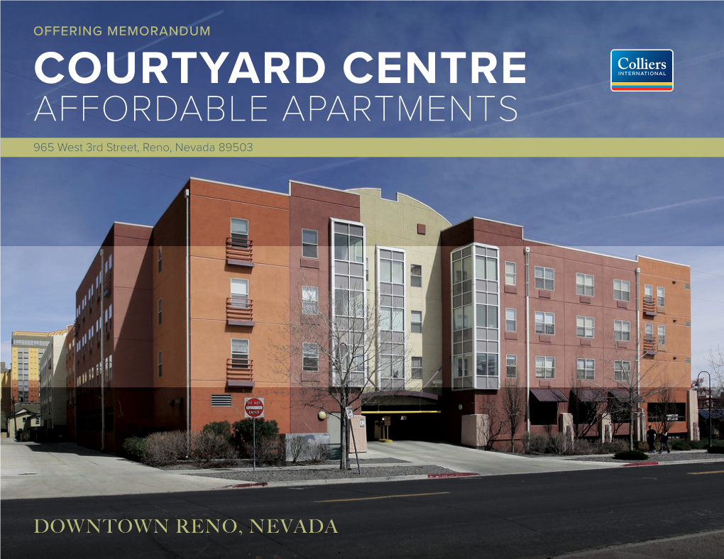 COURTYARD CENTRE AFFORDABLE APARTMENTS 965 West 3Rd Street, Reno, Nevada 89503