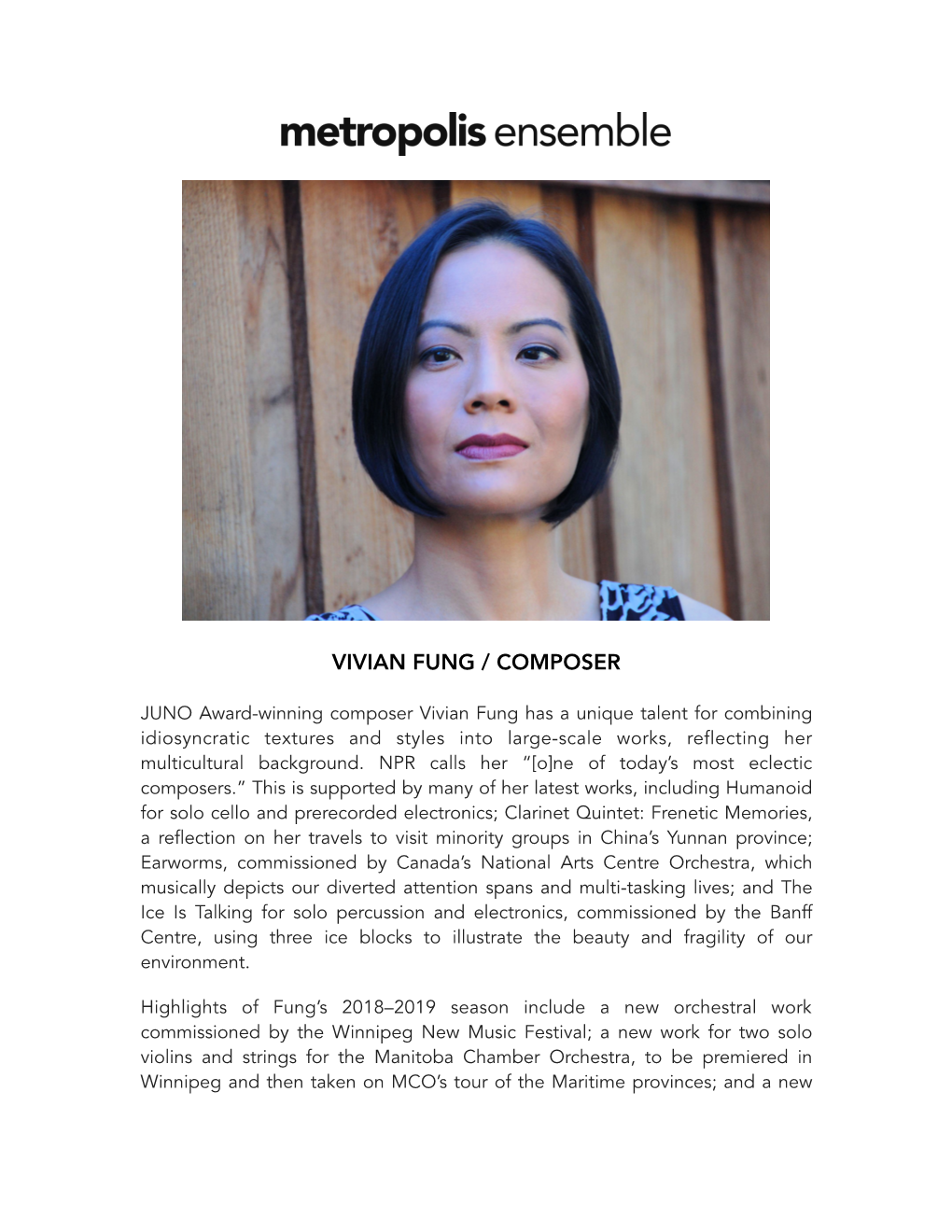 Vivian Fung / Composer