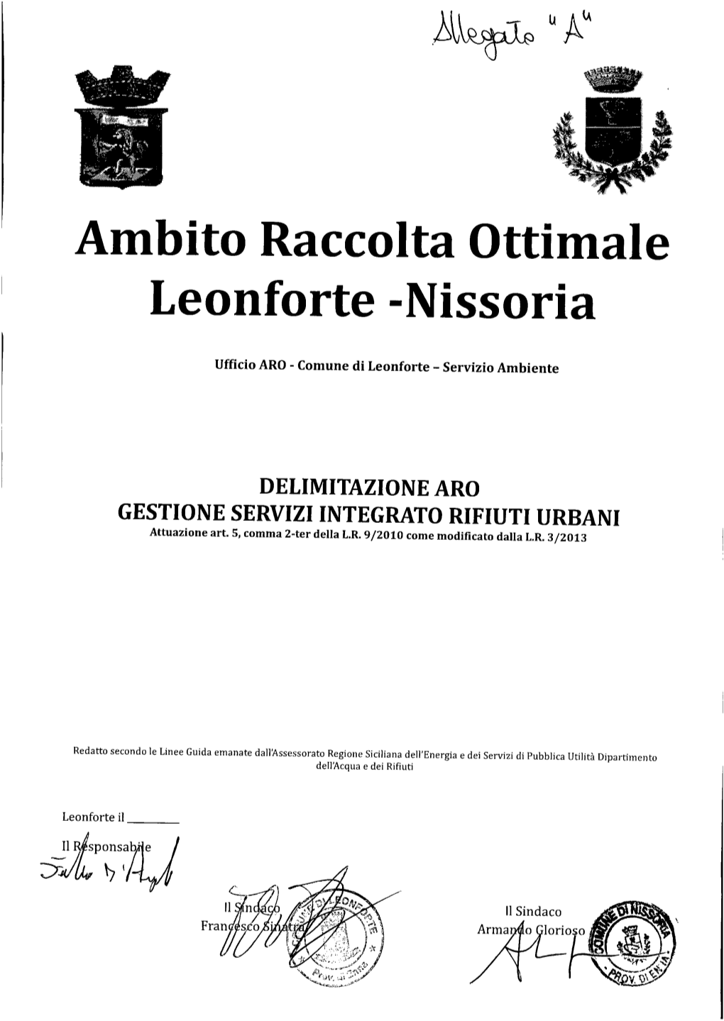 Ambito Raccolta Ottimale Leonforte -Nissoria