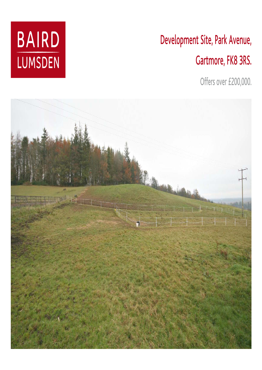 Development Site, Park Avenue, Gartmore, FK8 3RS. Offers Over £200,000