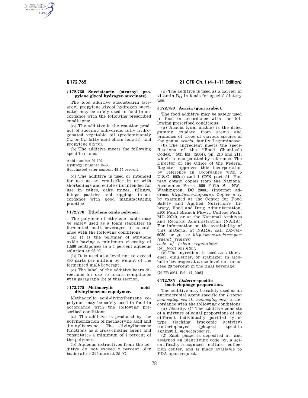 21 CFR Ch. I (4–1–11 Edition)