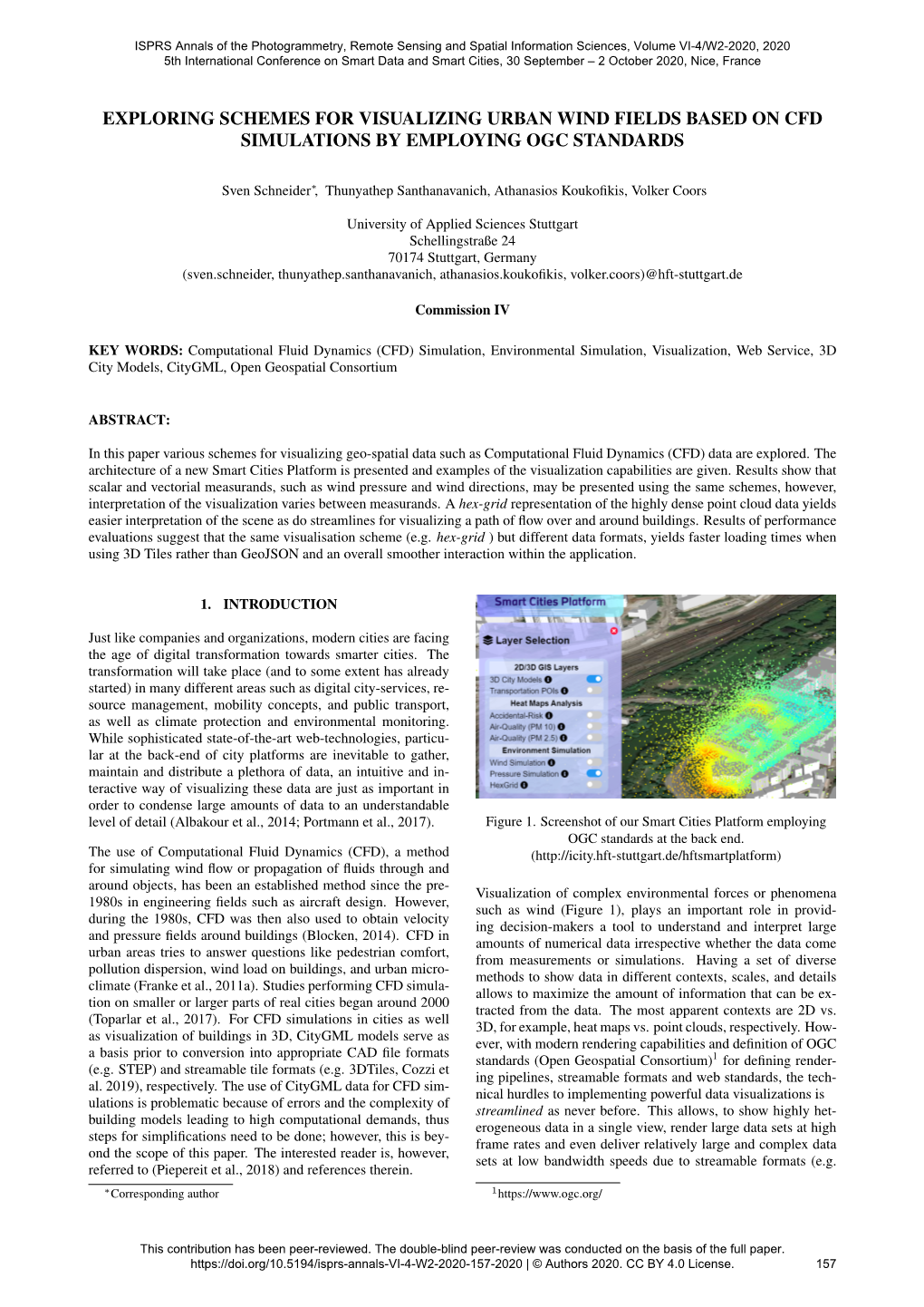 Exploring Schemes for Visualizing Urban Wind Fields Based on Cfd Simulations by Employing Ogc Standards