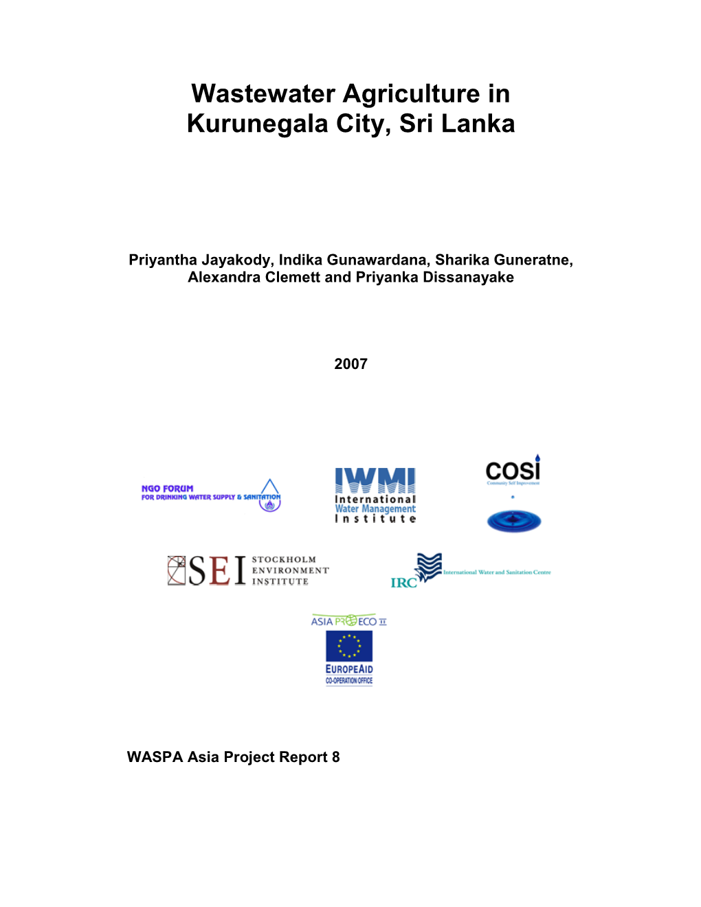 Kurunegala Agriculture Report Final