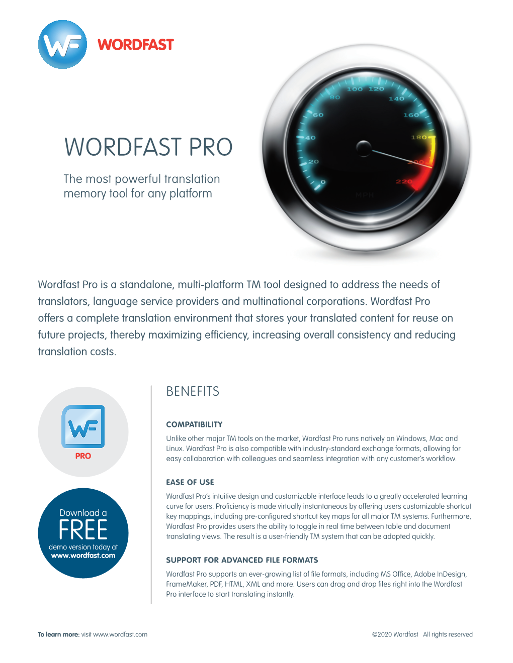 WORDFAST PRO the Most Powerful Translation Memory Tool for Any Platform