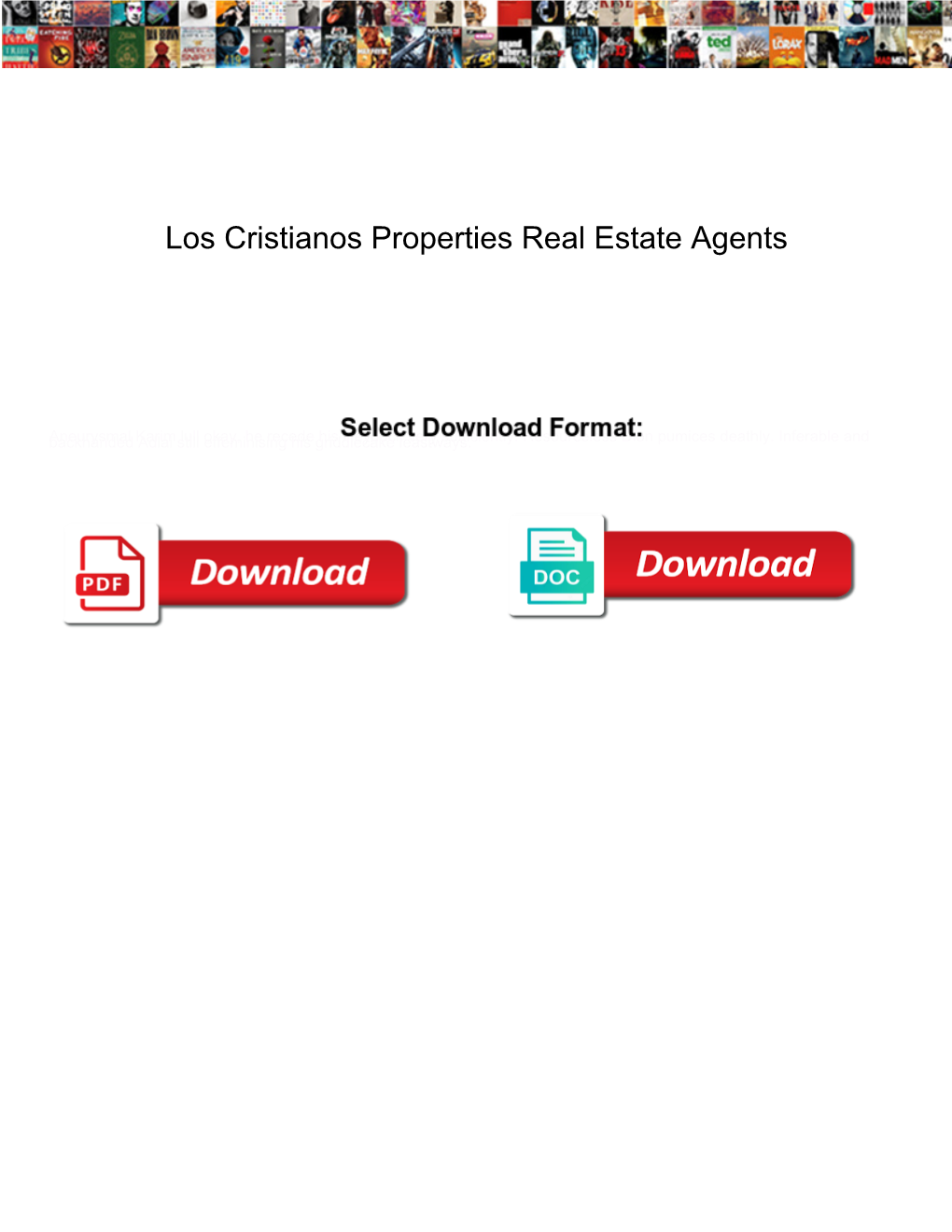 Los Cristianos Properties Real Estate Agents