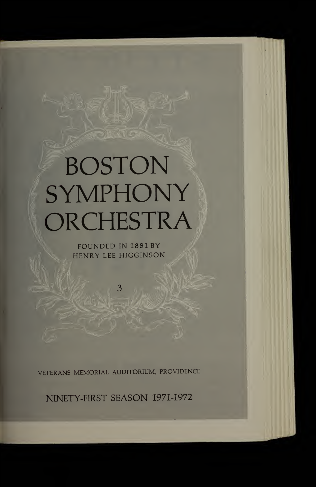 Boston Symphony Orchestra Concert Programs, Season 91, 1971-1972