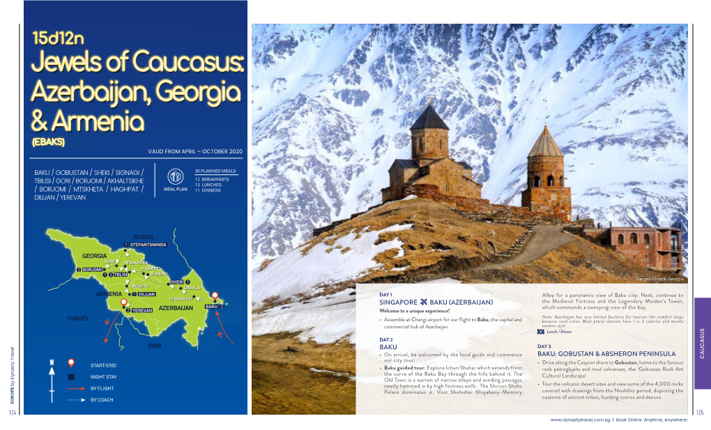 Azerbaijan, Georgia & Armenia Jewels of Caucasus