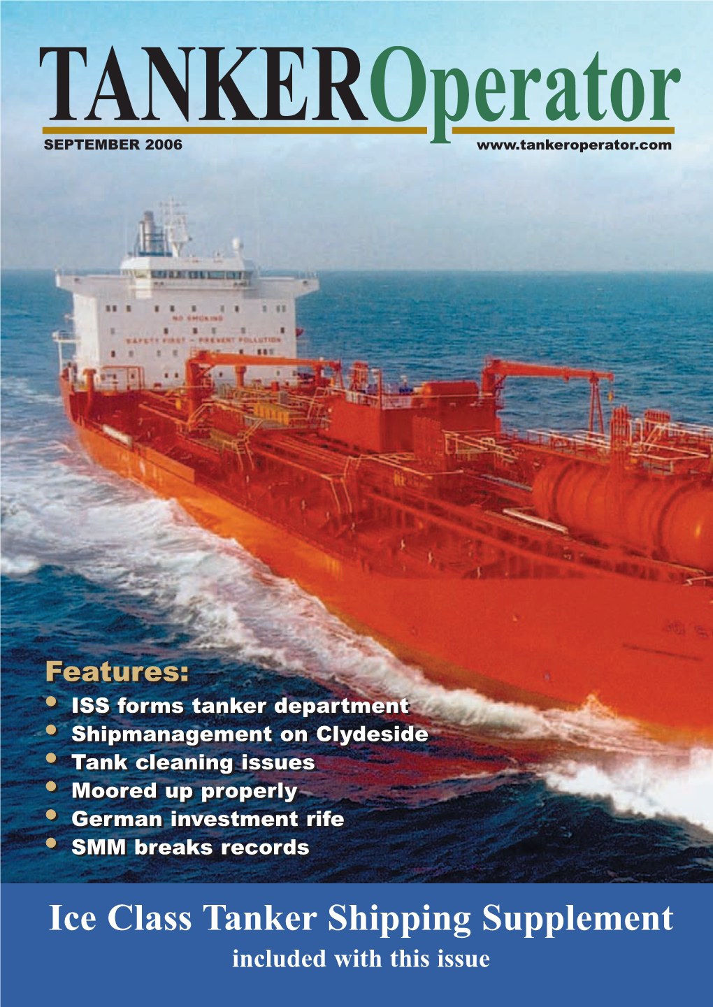 Ice Class Tanker Shipping Supplement Included with This Issue IFC.Qxd 06/09/2006 05:07 Page 1