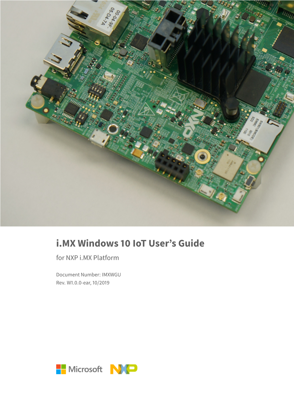I.MX Windows 10 Iot User's Guide
