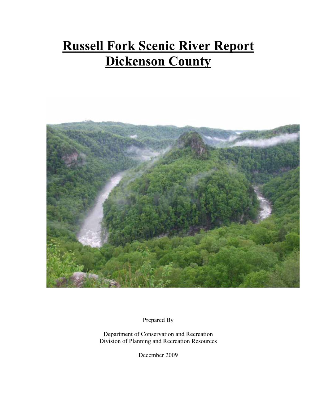 Russell Fork River Report: Dickenson County