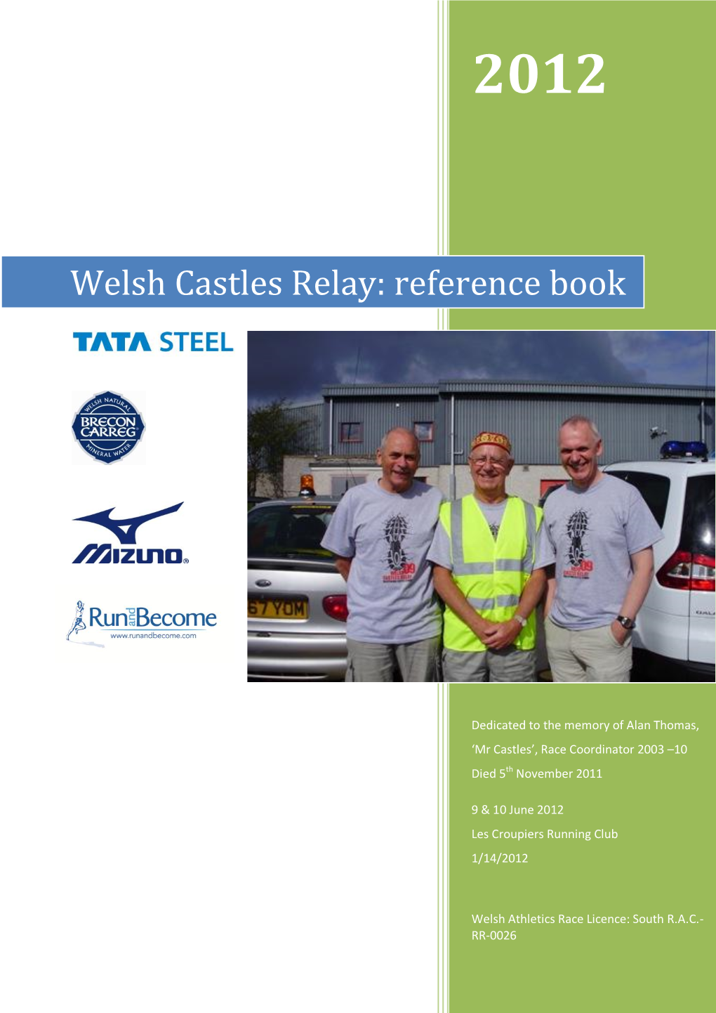 Welsh Castles Relay: Reference Book