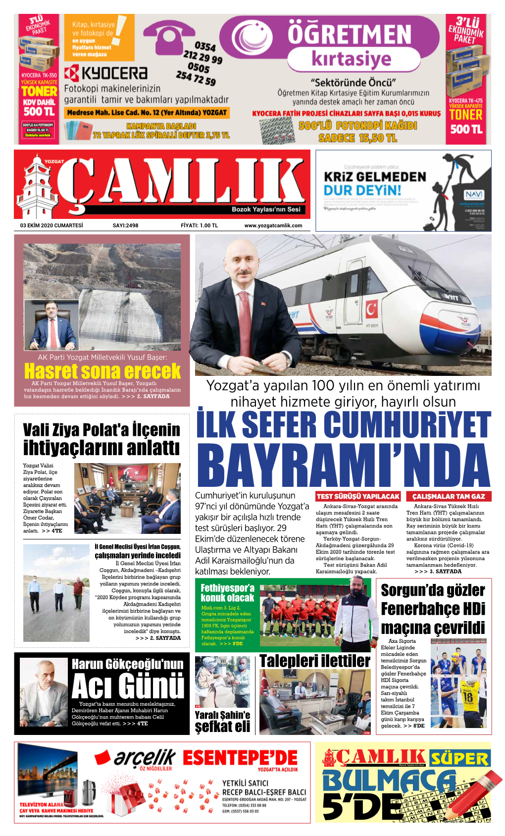 04.10.2020 Manşeti