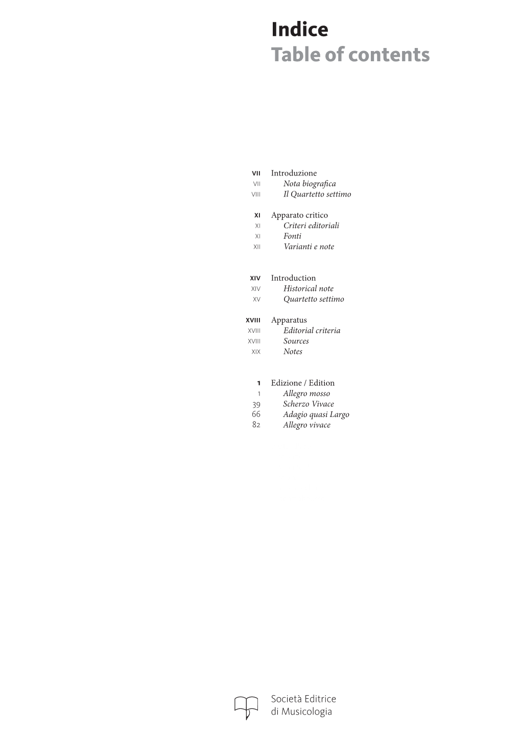 Table of Contents