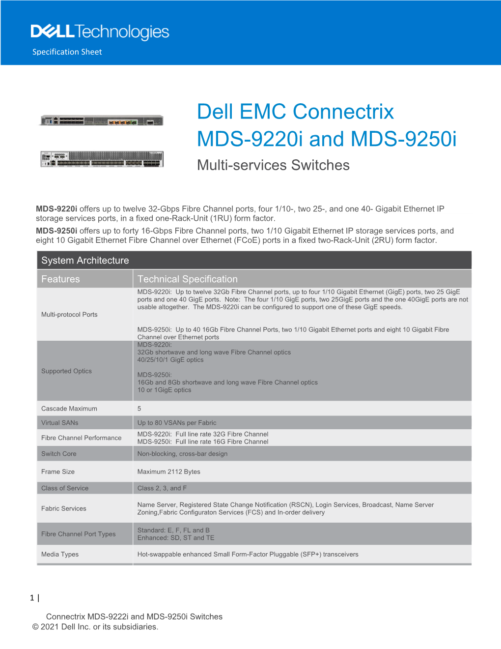 Connectrix Mds-9250I Switch