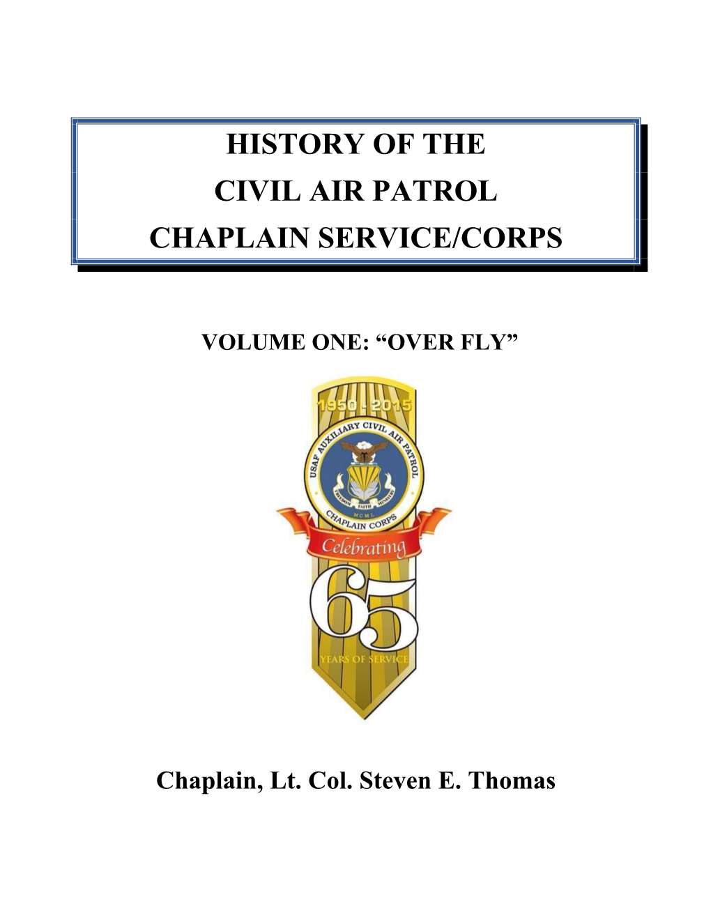 History of the CAP Chaplain Corps