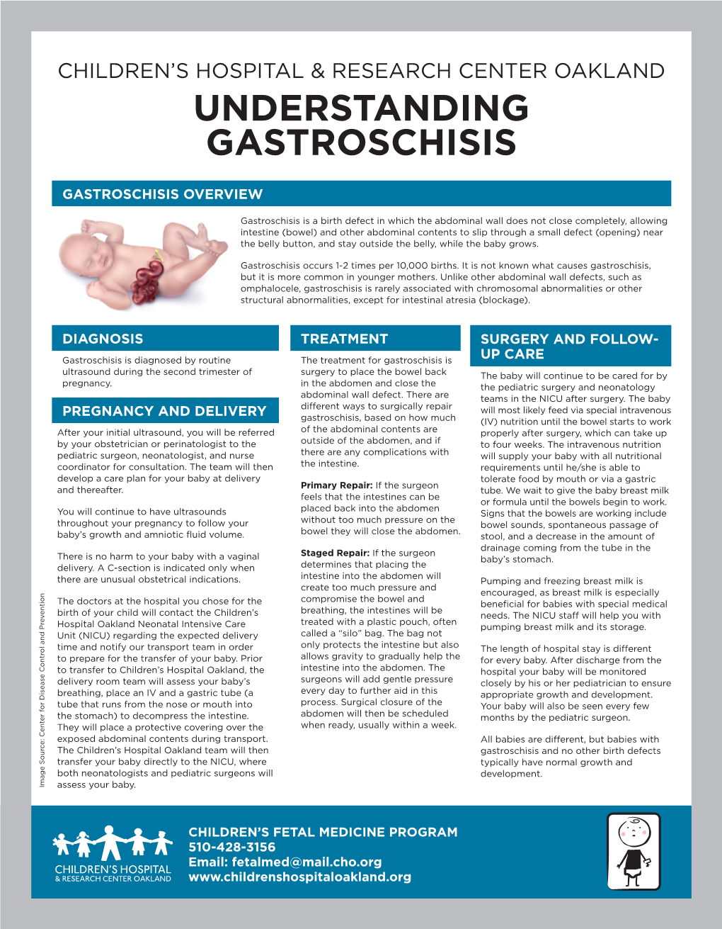 Understanding Gastroschisis Fetal Medicine Childerens Hospital