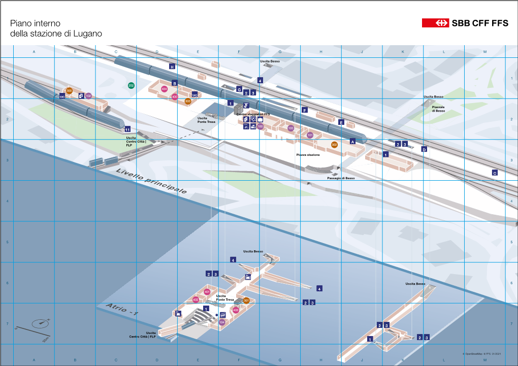 Pianta Della Stazione Lugano