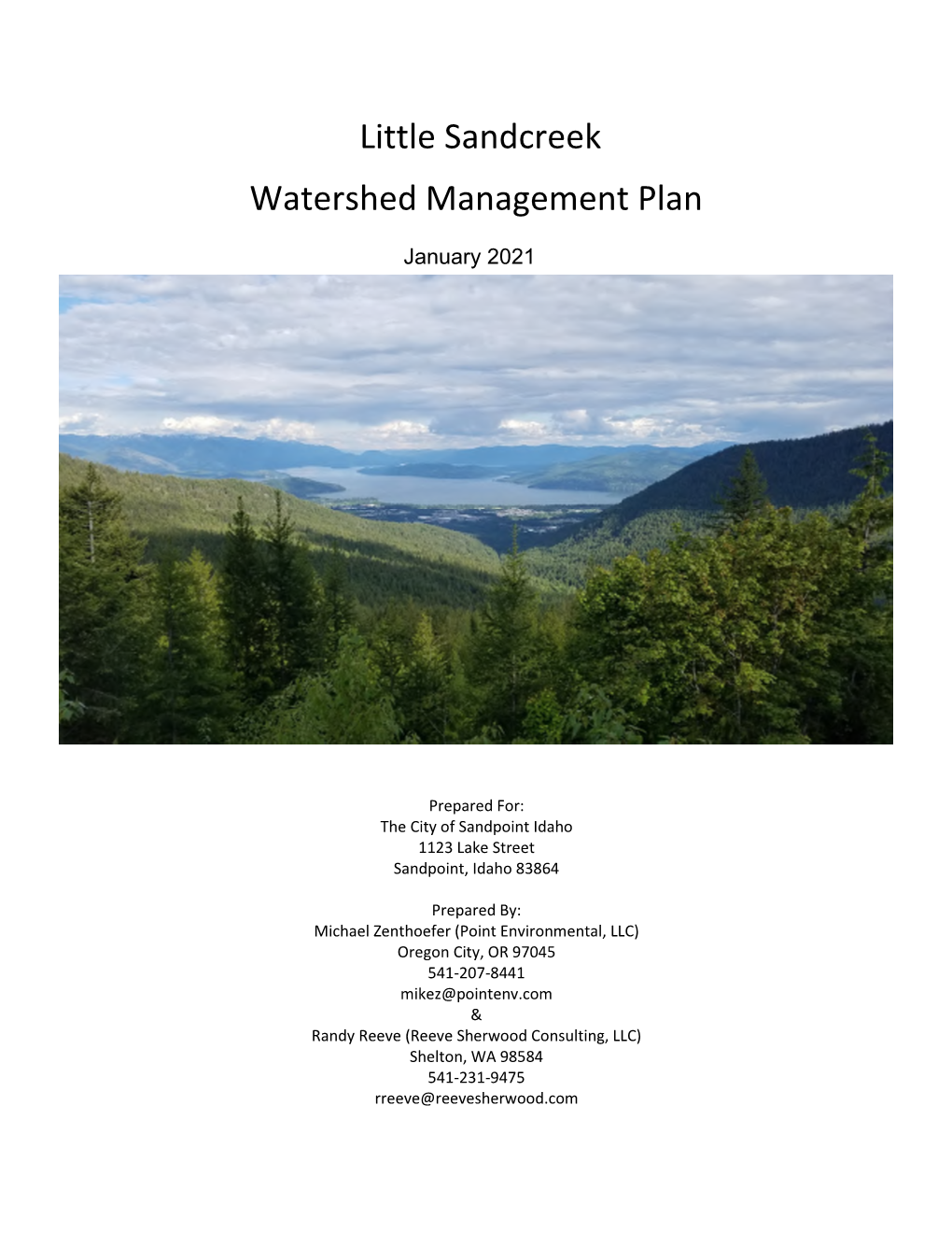 Little Sandcreek Watershed Management Plan