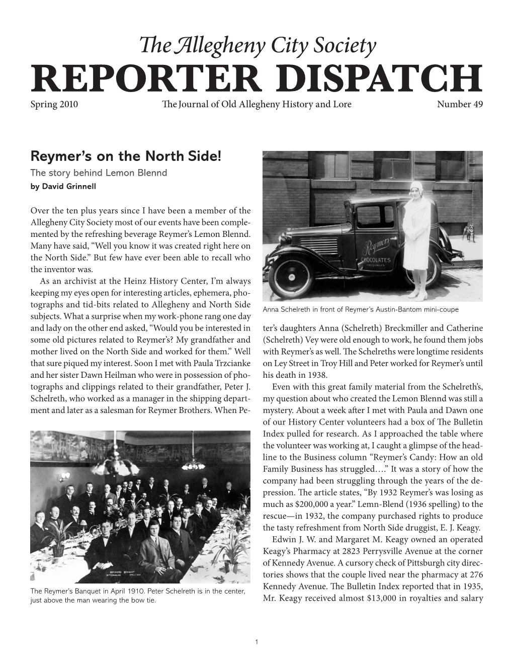 2010 02 Spring Reporter Dispatch